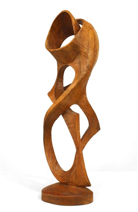 Contemporary Maple Abstract Carved Sculpture