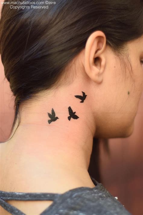 Flying Bird Freedom Tattoo Neck Tattoos Women Bird Tattoo Neck Freedom Tattoos