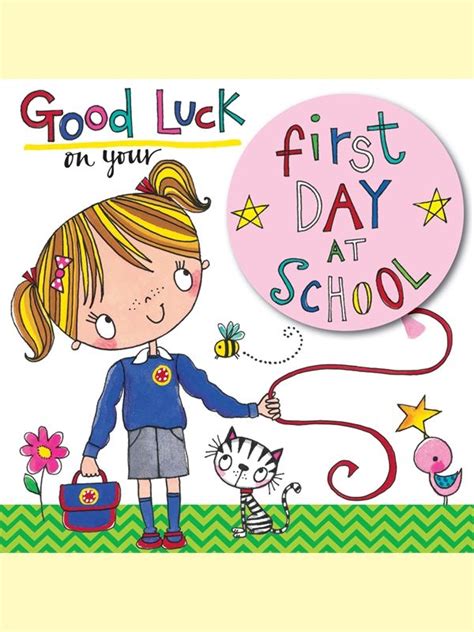 Class2 Good Luck First Day At School Girl Back To School First