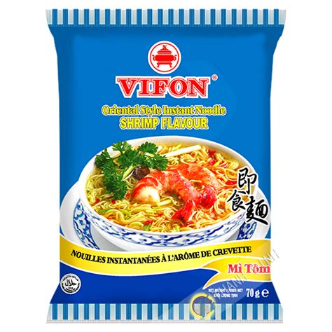 La zuppa di noodles con verdure, uova e funghi, è un primo piatto tipico della cucina orientale che potete preparare facilmente ingredienti per la ricetta della zuppa di noodles cinese (per 4 persone). Zuppa di noodle di gamberi VIFON 70g Vietnam