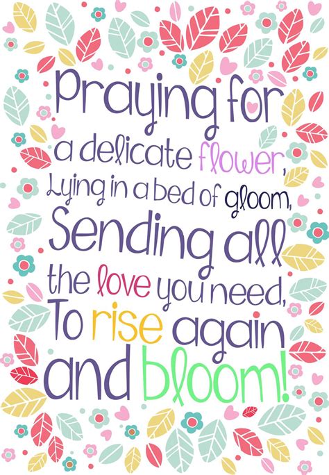 100% free, nothing to join. Free #Printable 'Rise Again And Bloom' Get well Greeting # ...