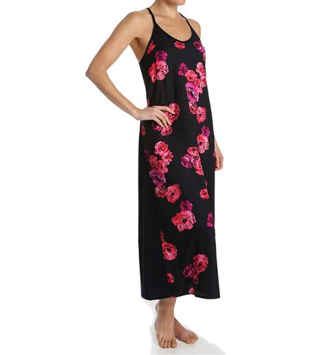 Carole Hochman Midnight Floating Florals Maxi Nightgown 130950 Carole