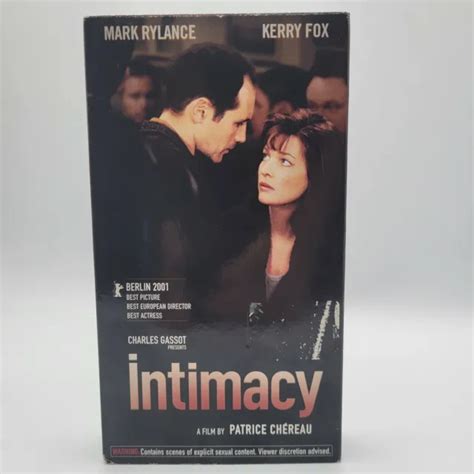 INTIMACY VHS 2002 Mark Rylance Kerry Fox TVA International