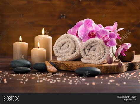 Spa Setting Brown Image And Photo Free Trial Bigstock