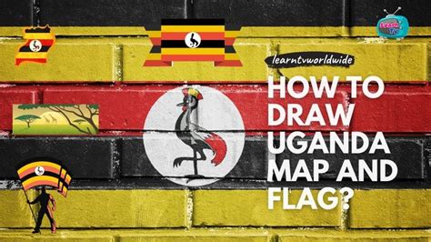 How To Draw Ugandan Map How To Colour Uganda Flag Uganda Flag