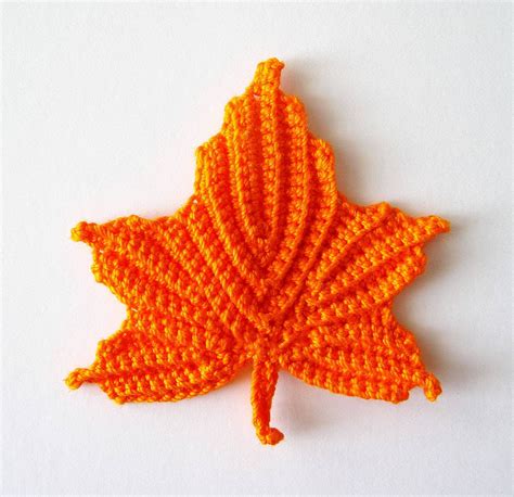 Maple Leaves Applique Crochet Pattern Patrones De Puntos Patrones