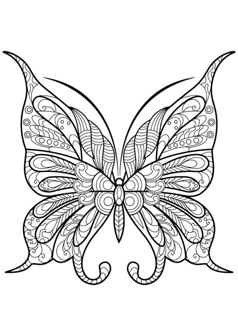 28 Butterfly Coloring Sheets For Adults Firka Tein