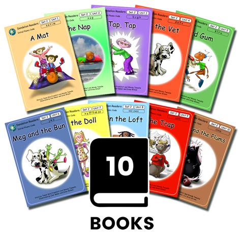 Dandelion Readers Set 2 Units 1 10 A Mat Phonic Books