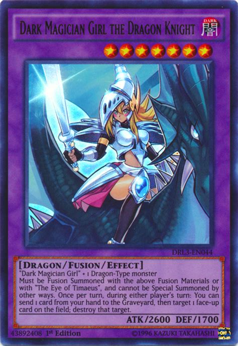 Dark Magician Girl The Dragon Knight Drl3 En044 Ultra Rare 1st