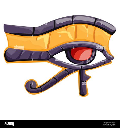 Eye Of Horus Or Ra Or Wadjet Ancient Egyptian Religious Symbol Cartoon