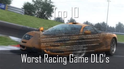 Top 10 Worst Racing Game Dlcs Youtube