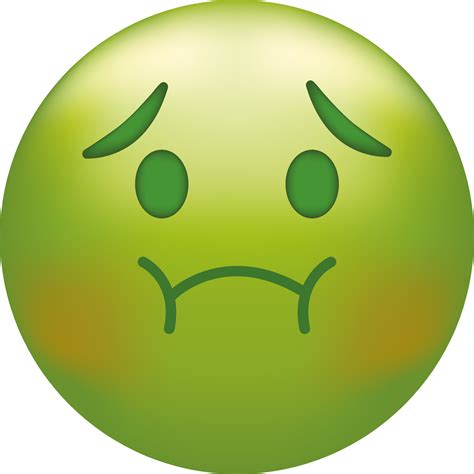Holding Back Vomit Emoji Green Emoticon Face Disgust Vector Art At Vecteezy