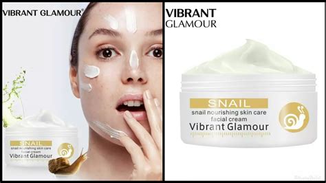 Vibrant Glamour Snail Nourishing Skin Care Facial Cream Youtube
