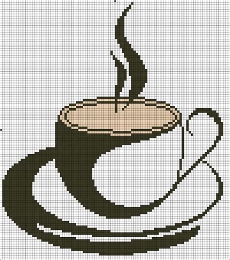Decorative & florals, objects, people & places tags: 166 best Cross stitch - cupcakes & coffee images on ...