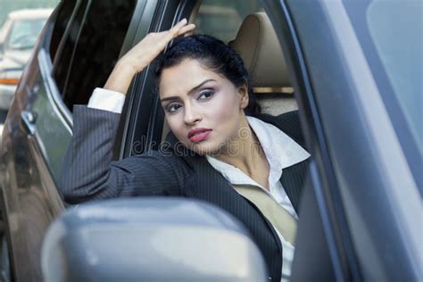 Woman In The Car Looking Out The Window Stock Image Image Of Rush Highway 70746205