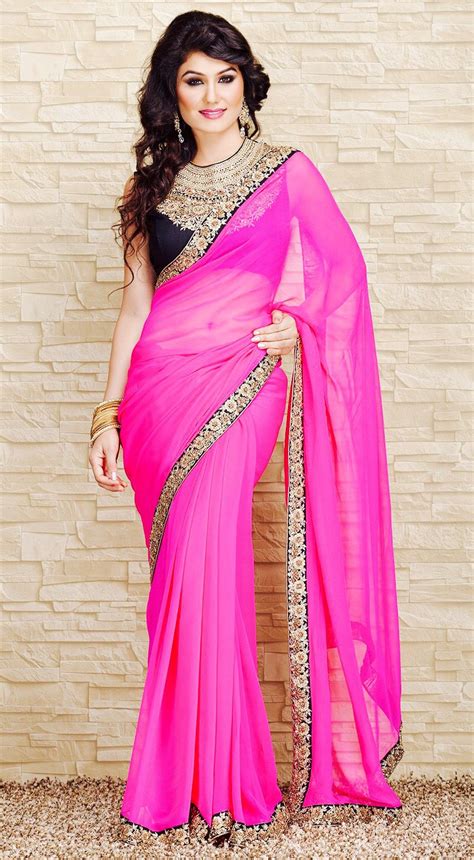 Pink Saree Saree Styles Saree Dress Indian Fashion