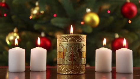 Christmas Candle And Decorations Stock Footage Video 919009 Shutterstock