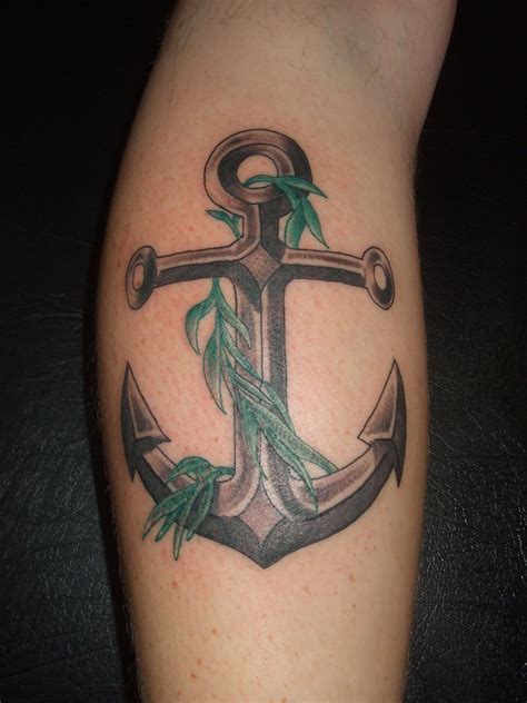 Anchor And Seaweed Tattoo Anchor Tattoo Men Anchor Tattoo Design