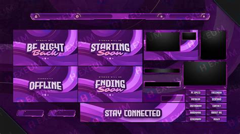 Paneling Clipart Vector Twitch Streaming Overlays Or Panel Twitch Hot