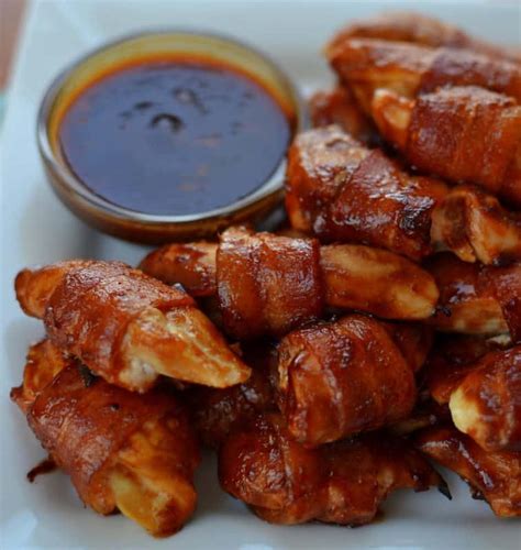 Sweet Bacon Wrapped Chicken Bites Small Town Woman
