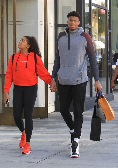 Milwaukee Bucks Player Giannis Antetokounmpo And His Girlfriend Are Spotted Out Shopping In