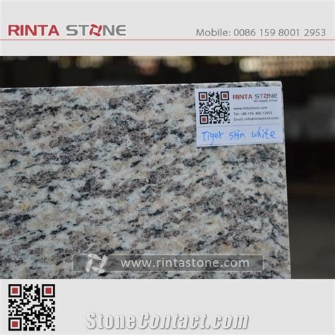 Tiger Skin White Granite Stone Slabs Tiles For Kitchen Countertops