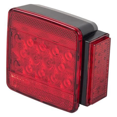 Wesbar® 287512 Red Square Led Tail Light