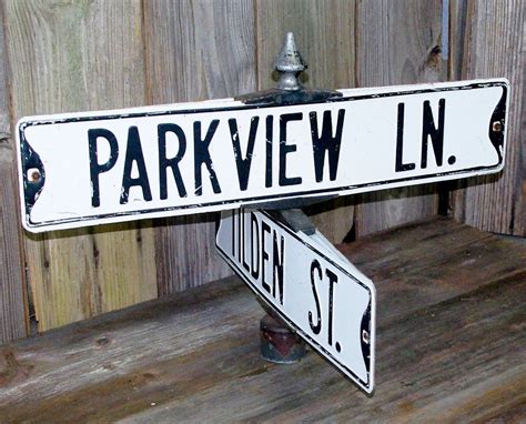 Old American Street Signs Decorative Items Decor Vintage