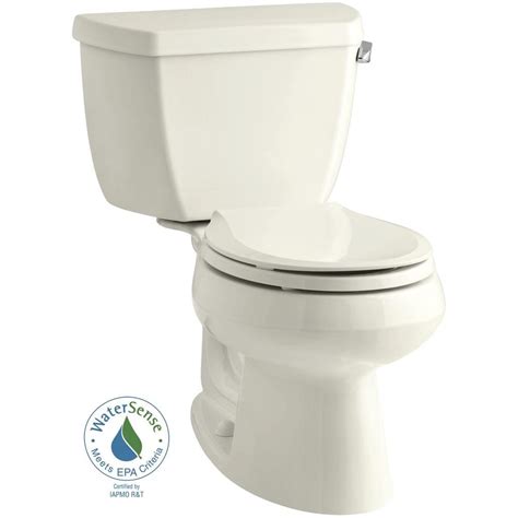 What is the color of a toto toilet seat? KOHLER Wellworth 2-piece 1.28 GPF Single Flush Round ...