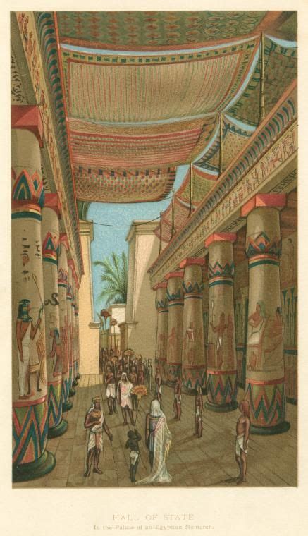 Hall Of State In The Palace Of An Egyptian Nomarch Ancient Egypt Art