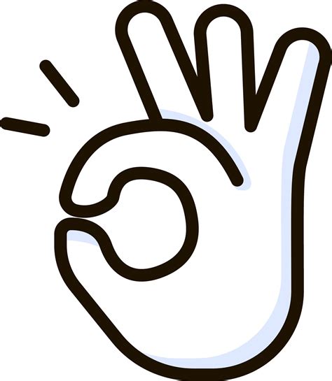 ok hand emoji sticker 27655060 Vector Art at Vecteezy