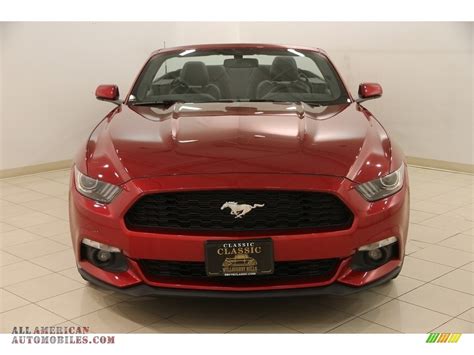 2017 Ford Mustang Ecoboost Premium Convertible In Ruby Red Photo 3