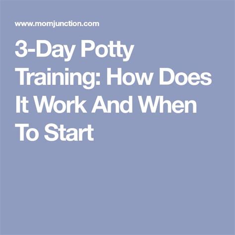 The Words 3 Day Potty Training How Does It Work And When To Start