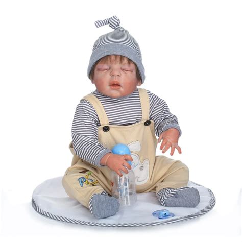 55cm Full Body Silicone Reborn Baby Doll Toys Realistic Bathe Toy Baby