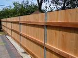 Pictures of Wood Fence Using Metal Posts