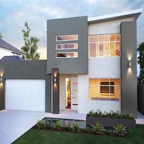 Modern 2 Story House Exterior Design