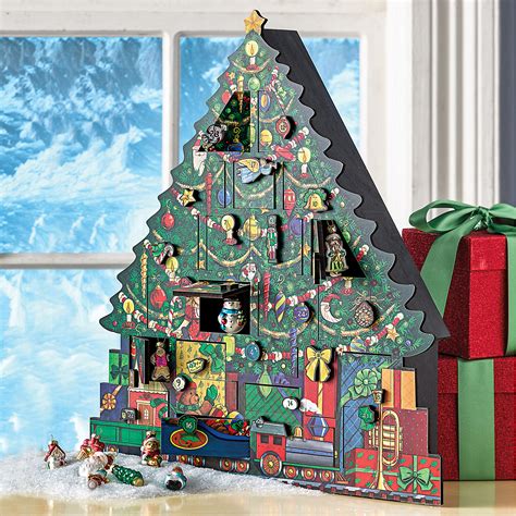 Christmas Tree Advent Calendar And Mini Ornament Set Gumps