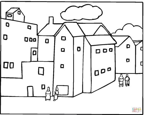 Download and print these neighborhood coloring pages for free. Neighborhood In A City Coloring Page | Free Printable ...