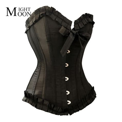 Moonight Strapless Black Sexy Corset Top Waist Corsets And Bustiers