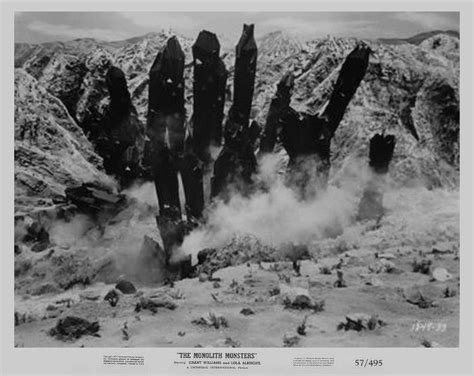 The Monolith Monsters 1957 Movie Monsters Classic Horror Sci Fi