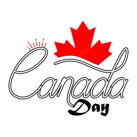 Happy Canada Day Typography Canada Day Typography Typography Design