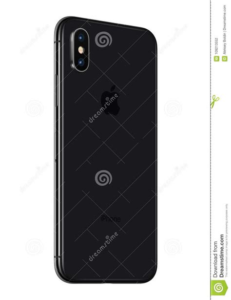 Space Gray Apple Iphone X Back Side Slightly Rotated