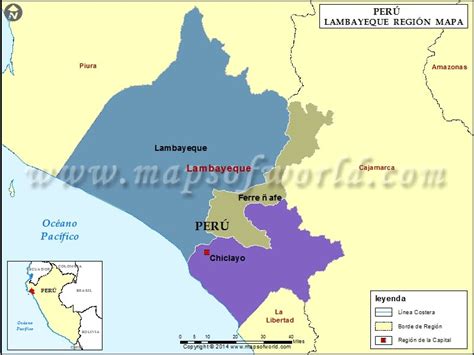 Mapa De Lambayeque Mapa Lambayeque Peru