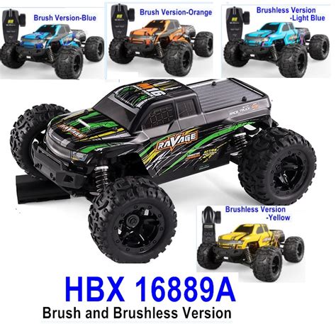 HBX 16889 RAVAGE RC Truck Car HBX 1 16 Brush And Brushless RC Truck