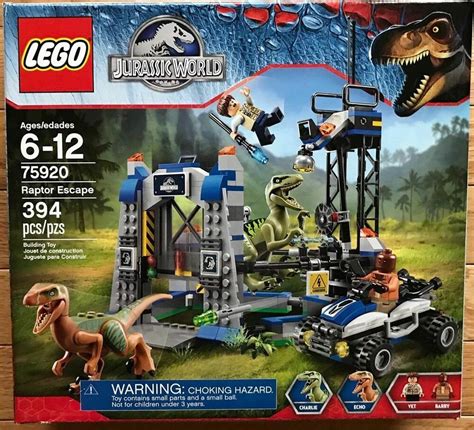 Lego Jurassic Park Jurassic World Raptor Escape Set 75920 394 Pcs New Sealed Lego Jurassic