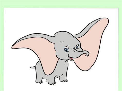 How To Draw Dumbo 6 Steps With Pictures Wikihow