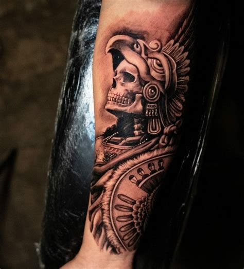 Aztec Warrior Tattoos Designs