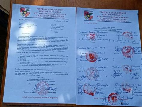 Berikut adalah contoh surat pengunduran diri organisasi Contoh Kop Surat Pac Pemuda Pancasila - Contoh Kop Surat