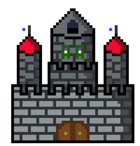 Castle Pixel Art Landscape Pixel Art Games Pixel Art