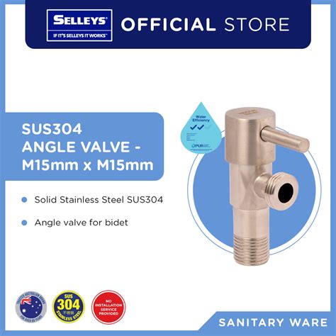 Buy SUS304 Angle Valve M15mm X M15mm Online At Selleys Singapore